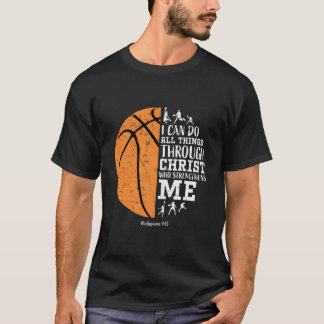 Christliches Basketball-Religiöses T-Shirt