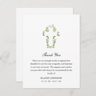 Christliches Begräbniskreuz Danke