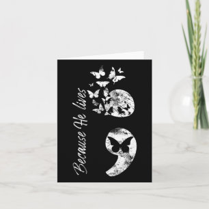 Christliches Bewusstsein für Suizidprävention Semi Karte