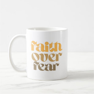 Christliches Bibelvers-Zitat Glaube Über Angst Kaffeetasse