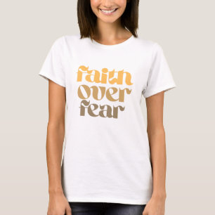 Christliches Bibelvers-Zitat Glaube Über Angst T-Shirt