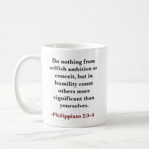 Christliches biologisches Vers Kaffeetasse