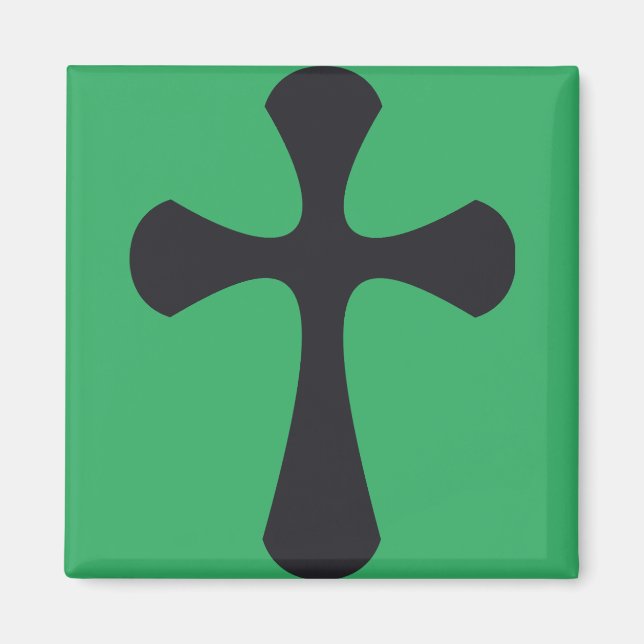 Christliches blaues Kreuz Magnet (Vorne)