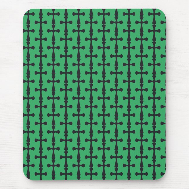 Christliches blaues Kreuz Mousepad (Vorne)