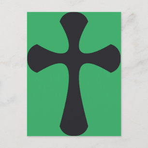 Christliches blaues Kreuz Postkarte
