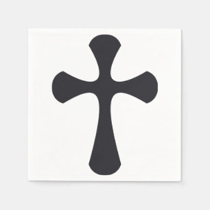 Christliches blaues Kreuz Serviette
