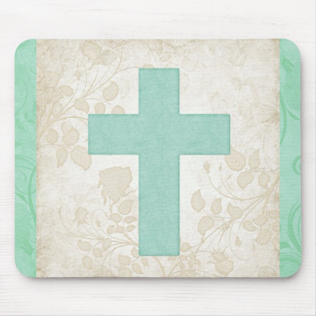 Christliches Blaukreuz Mousepad (Vorne)