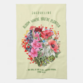 Christliches BLOOM, IN DEM SIE PLANTIERT SIND Geschirrtuch