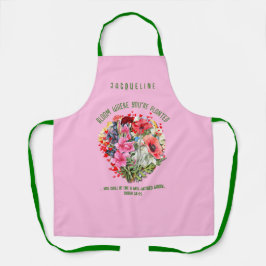 Christliches BLOOM, IN DEM SIE PLANTIERT SIND Schürze