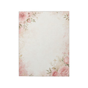 Christliches Blumen Notizbuch Notizblock
