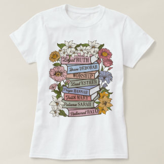 Christliches Boho Shirt, Wildblume Bible Verse Shi T-Shirt