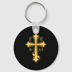 Christliches Byzantinisches Kreuz Ic Xc Nika - Jes Schlüsselanhänger