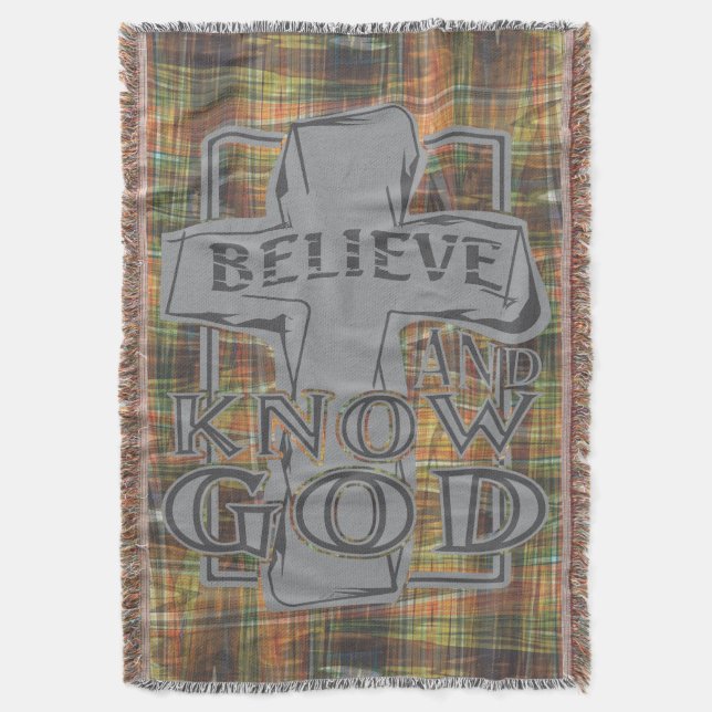 Christliches Christkreuz im Steingrauen T - Shirt Decke (Vorderseite Vertikal)