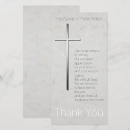 Christliches Cross Beileid Danke, dass Sie die Bri Dankeskarte