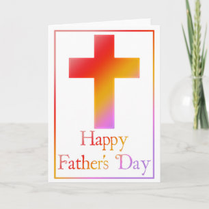 Christliches Cross-Design 10 Happy Vatertag Card Karte