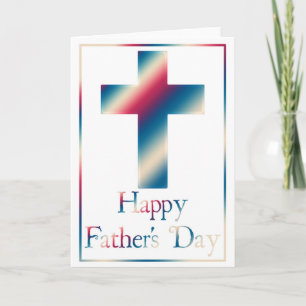 Christliches Cross Design 7 Happy Vatertag Card Karte