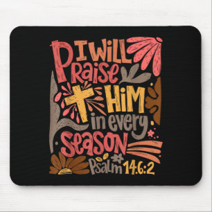 Christliches Dankfest Ich werde ihn in jeder preis Mousepad