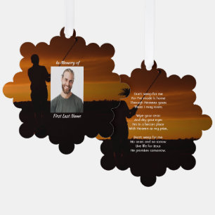 Christliches Denkmal - Golfspielen Ornament Karte