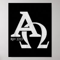 Christliches Design - Alpha und Omega die griechis