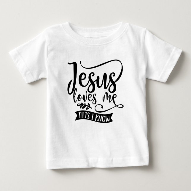 Christliches Design Jesus Liebe Baby T-shirt (Vorderseite)