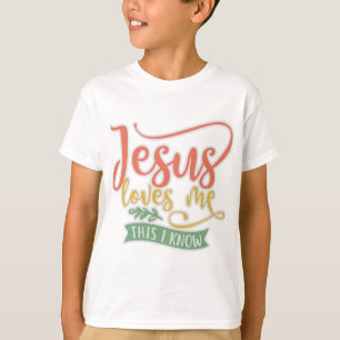 Christliches Design Jesus  mich. Das weiß ich T-Shirt