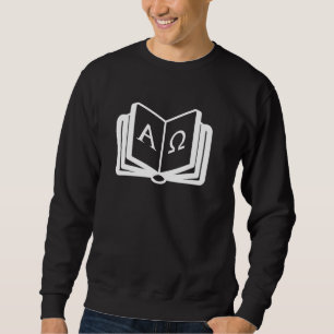 Christliches Design mit Alpha und Omega Bibel C Sweatshirt