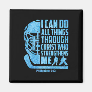 Christliches Eishockey Jesus Religiöse Jungen Kind Magnet