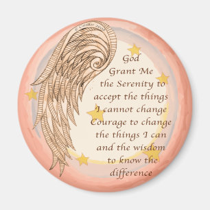 Christliches Engel-Serenity-Gebet Magnet