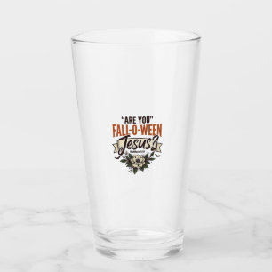 Christliches Fall-O-Ween Jesus Vintage Gravur Shir Glas