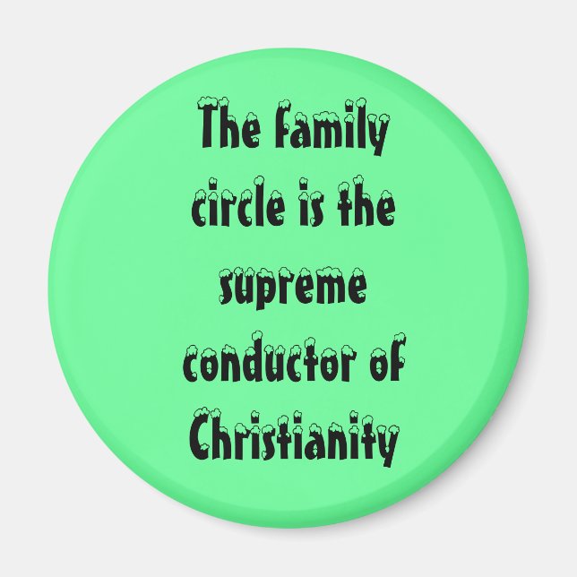 Christliches Familienmagnet Magnet (Vorne)