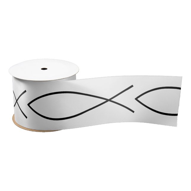 Christliches Fisch-Symbol Ichthys Thunder_Cove Satinband (Spule)
