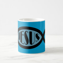 Christliches Fisch-Symbol JESUSS Kaffeetasse