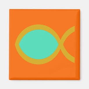 Christliches Fisch-Symbol Magnet