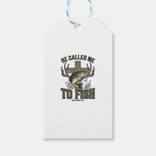Christliches Fischdesign Er rief mich zum Fischen Geschenkanhänger