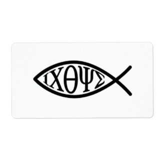 Christliches Fischsymbol ICHTHYS oder ICHTHUS
