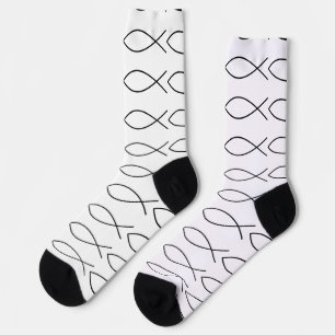 Christliches Fischsymbol Ichthys Thunder_Cove Socken
