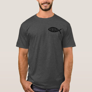 Christliches Fischsymbol mit Jesus Namen T-Shirt