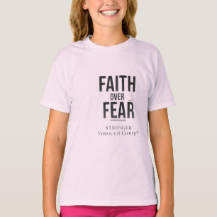 Christliches Fitness-Shirt Glaube Überwindet Ang T-Shirt