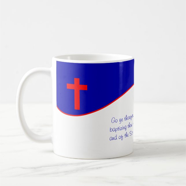 Christliches Flag Inspiriert Kaffeetasse (Links)