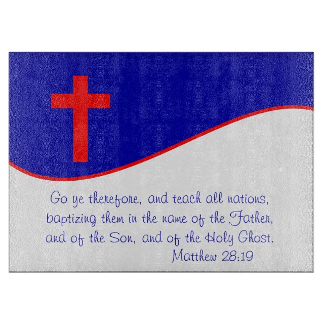 Christliches Flag Inspiriert Schneidebrett (Vorderseite)