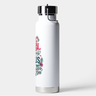 Christliches Flamingo Mädchen Vintage Trinkflasche