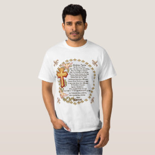 Christliches französisches Gebet des Herrn T-Shirt