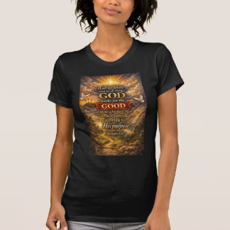 Christliches Frauen Römer 8:28 Bibel T-Shirt