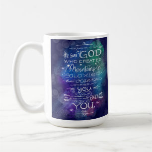 Christliches Galaxieziffergeschenk Kaffeetasse