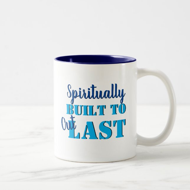 Christliches Gebet, DAS SPIRITUELL ZU OUTLAST GEBA Zweifarbige Tasse (Rechts)