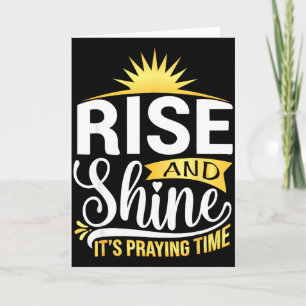 Christliches Gebet Glaube Erhebe dich und leuchte  Karte