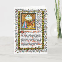 Christliches Gebet mit Krippe