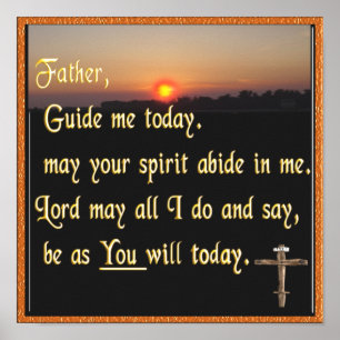 Christliches Gebet Poster