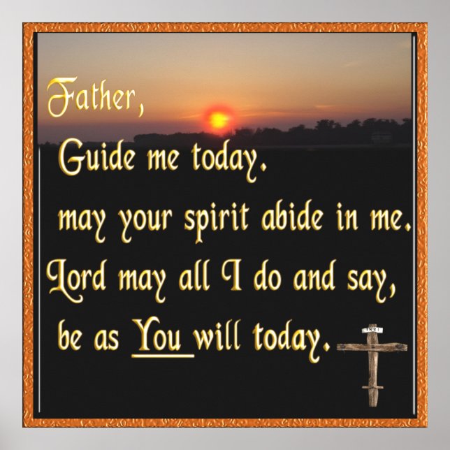 Christliches Gebet Poster (Vorne)