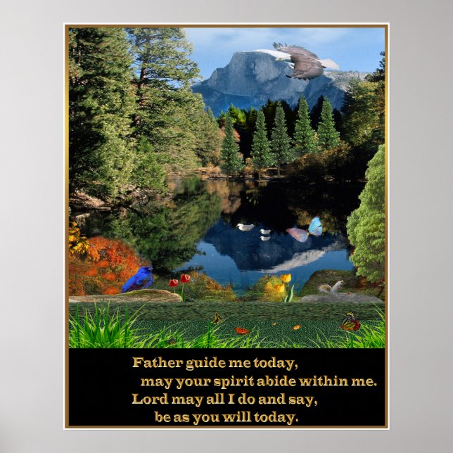 Christliches Gebet-Poster Poster (Vorne)
